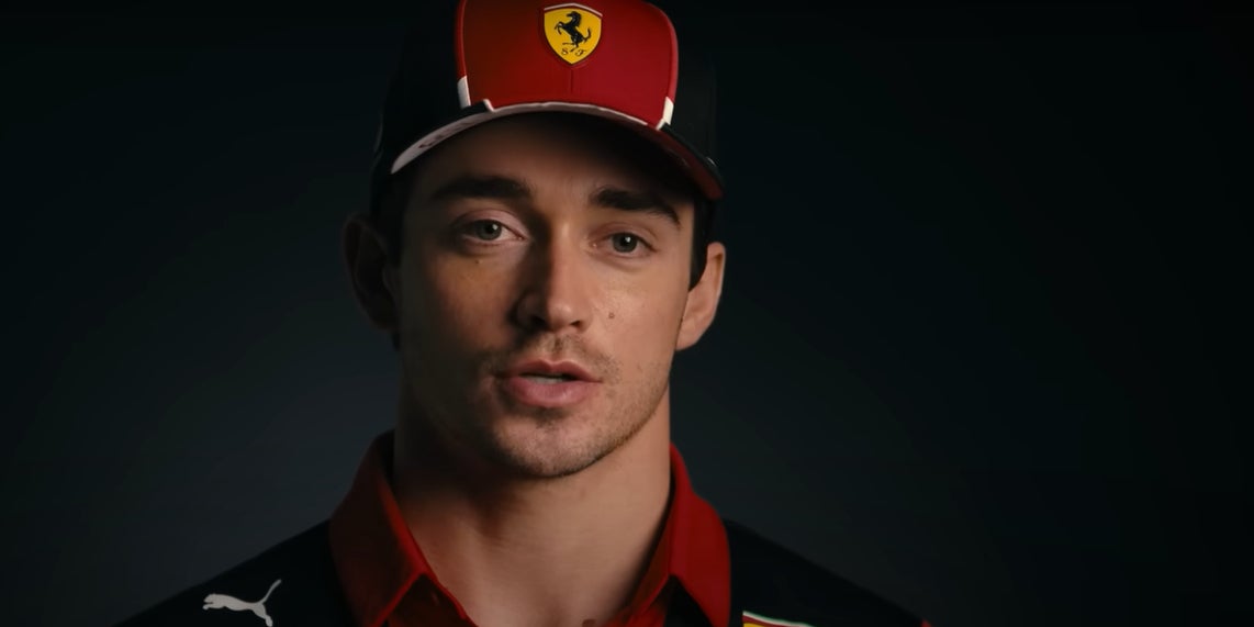 Charles Leclerc (Ferrari) dans la saison 6 de ''Formula 1 : Pilotes de leur destin'', disponible dès maintenant sur Netflix.