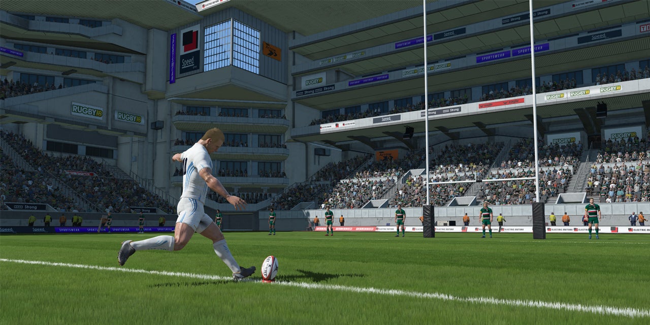 Il ne reste plus qu'à transformer l'essai sur Rugby 18.