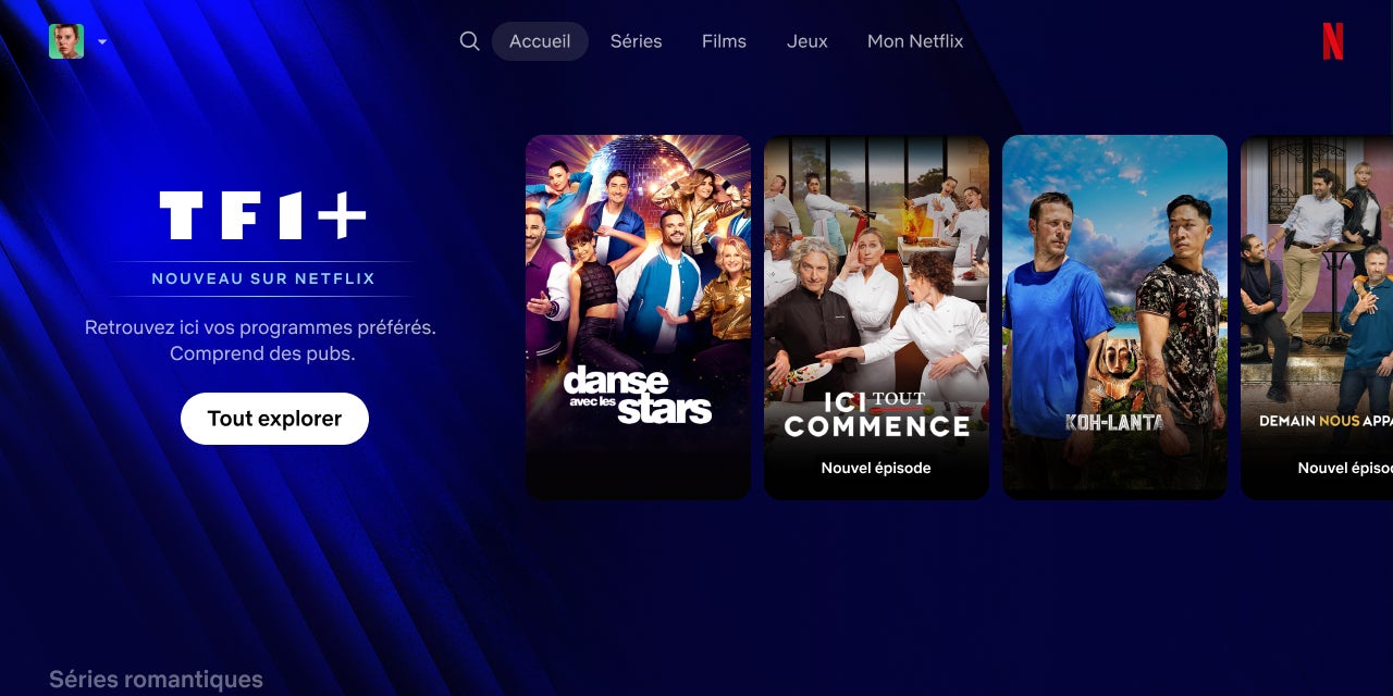 Tous les contenus de TF1+ sont désormais sur Netflix.