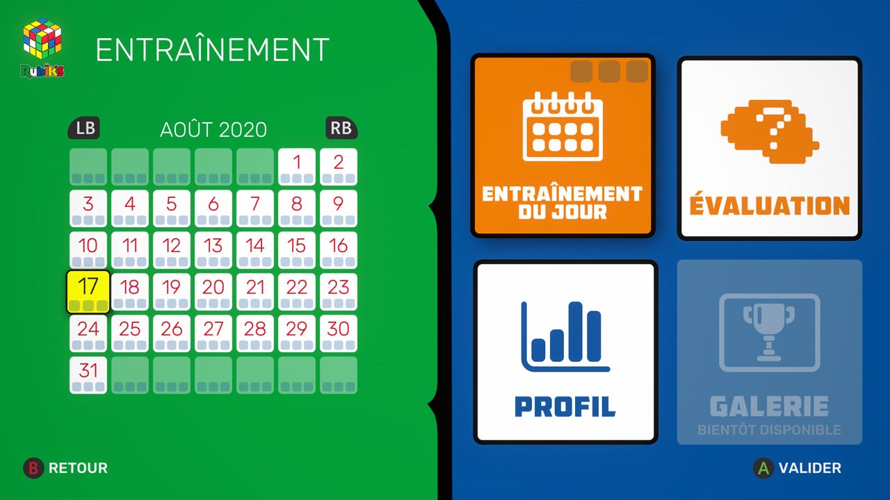 Choisissez votre entraînement