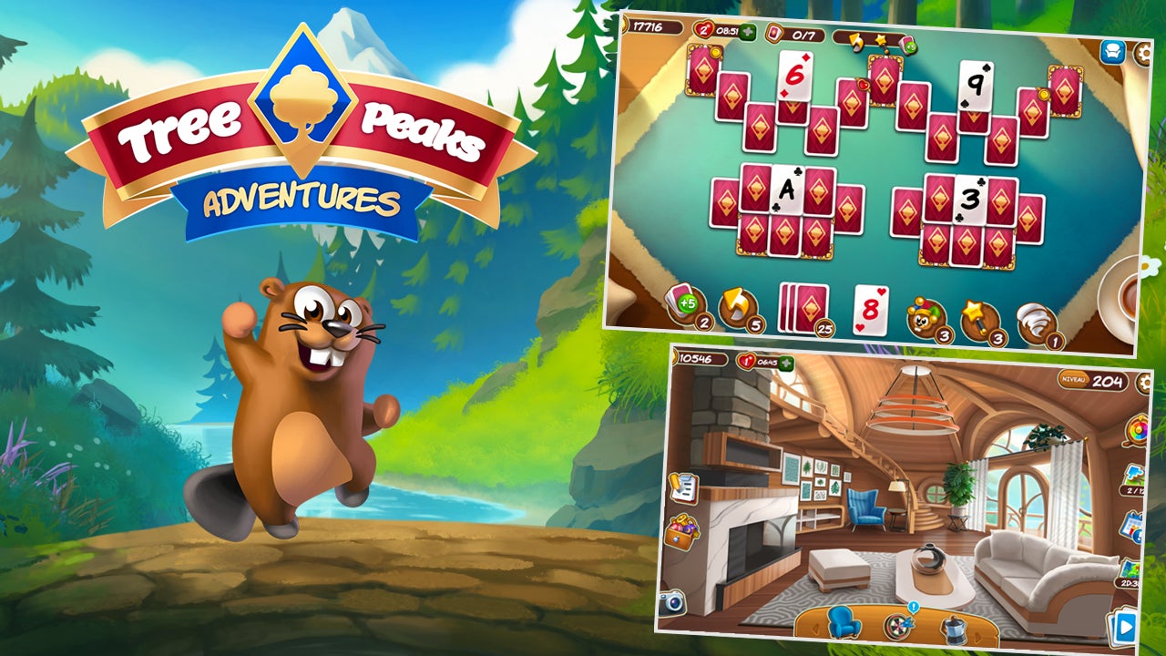 Découvrez une version plus amusante du classique jeu du Solitaire et aidez le castor à améliorer son habitat