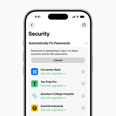 Sécurité : votre iPhone va changer vos mots de passe compromis à votre place