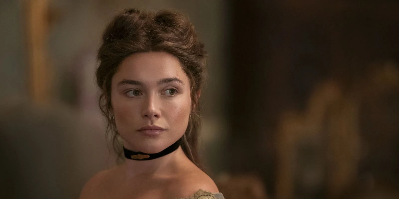 Florence Pugh dans la mini-série "À l’est d’Eden" sur Netflix.