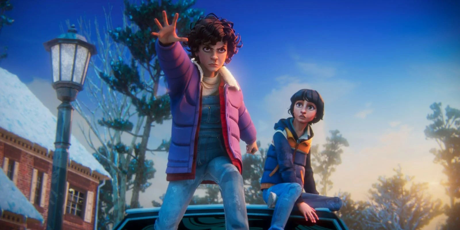 Eleven et Mike dans "Stranger Things : Chroniques de 1985"