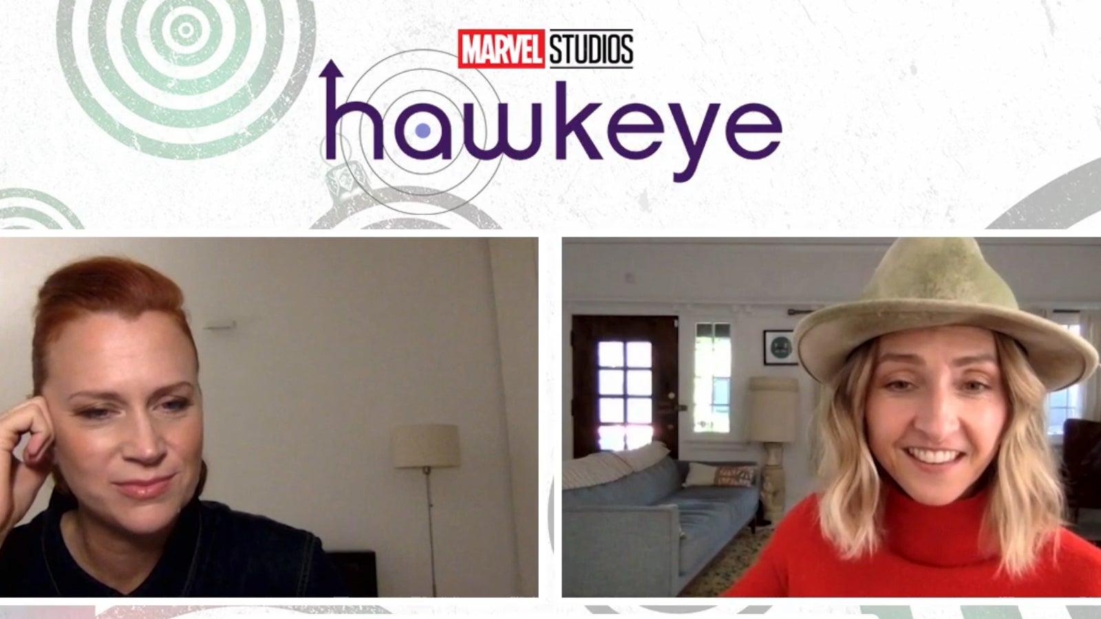 Bert and Bertie, dans le bon ordre de gauche à droite, lors de notre interview vidéo pour Hawkeye