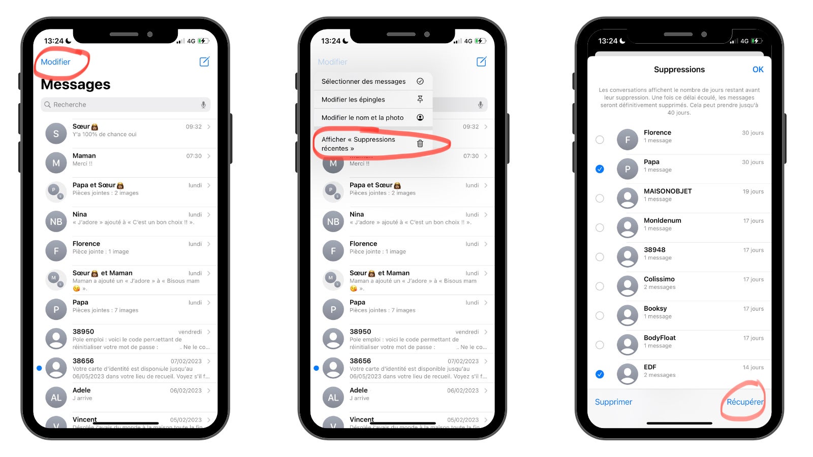 Une nouvelle fonctionnalité permet de restaurer les conversations et les messages supprimés. Une nouvelle fonctionnalité permet de restaurer les conversations et les messages supprimés.