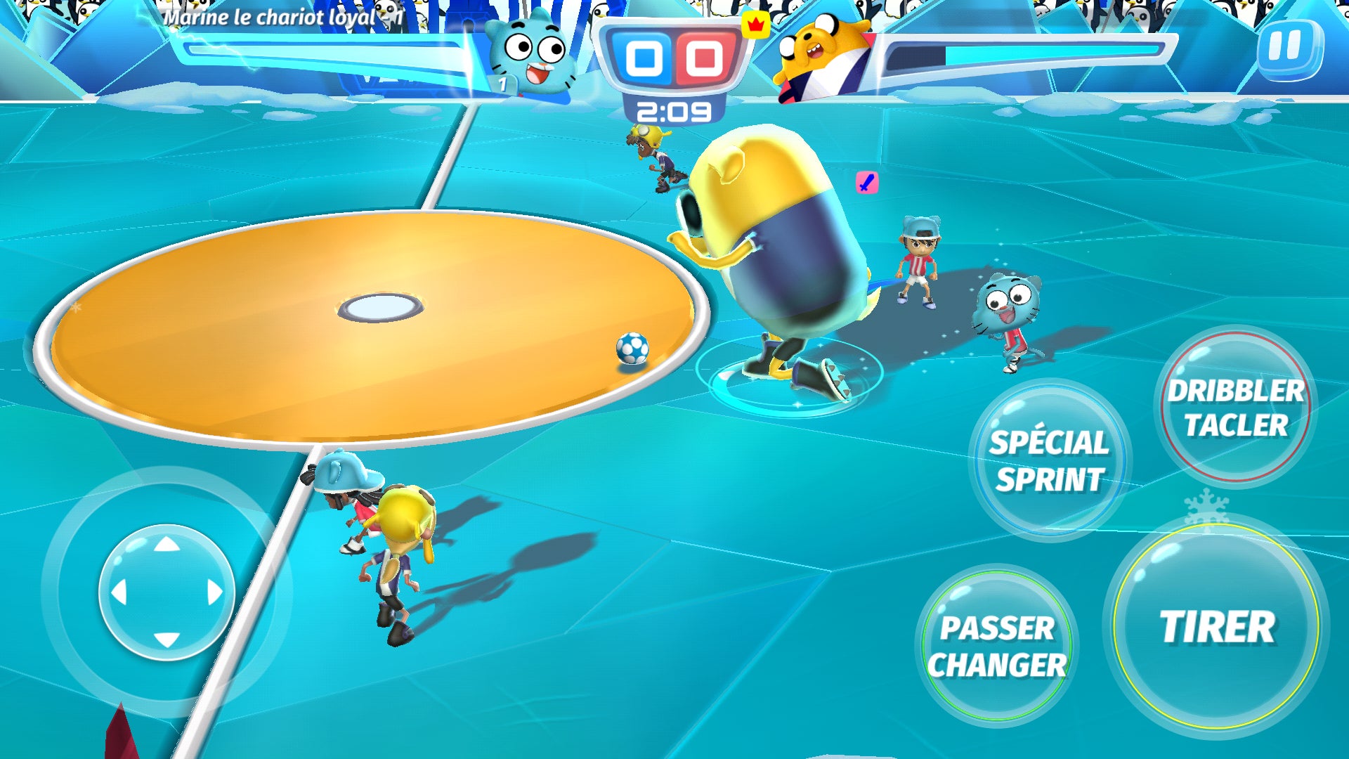 Personnages gigantesques, super-pouvoirs, tirs spéciaux, tout est possible dans le jeu mobile CN Superstar Soccer : Goal !!!. Personnages gigantesques, super-pouvoirs, tirs spéciaux, tout est possible dans le jeu mobile CN Superstar Soccer : Goal !!!.