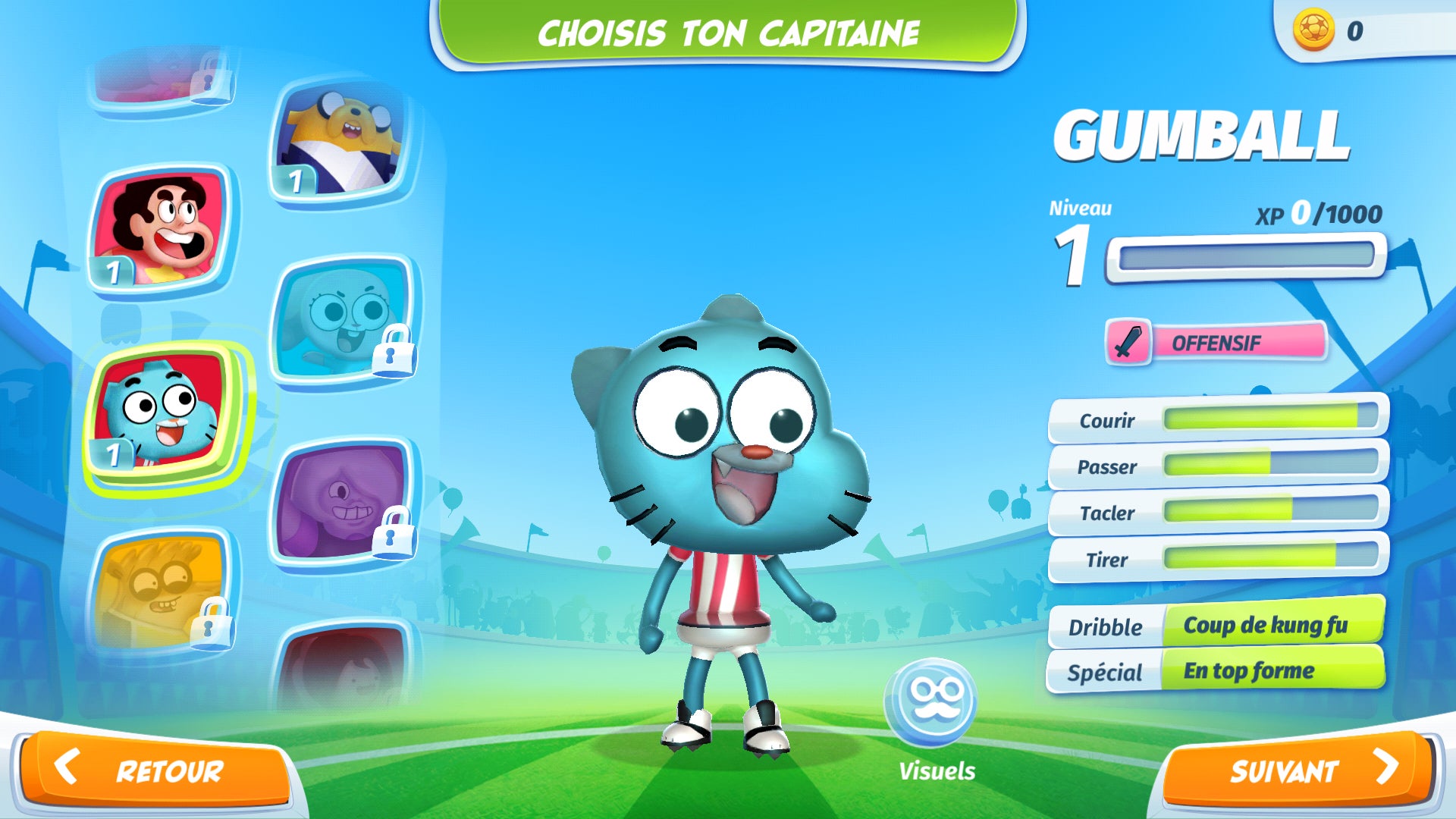Gumball, Steven Universe, Adventure Time, Regular Show, tout l’univers des dessins animés de Cartoon Network s’est réuni dans le jeu mobile CN Superstar Soccer : Goal !!!. Gumball, Steven Universe, Adventure Time, Regular Show, tout l’univers des dessins animés de Cartoon Network s’est réuni dans le jeu mobile CN Superstar Soccer : Goal !!!.