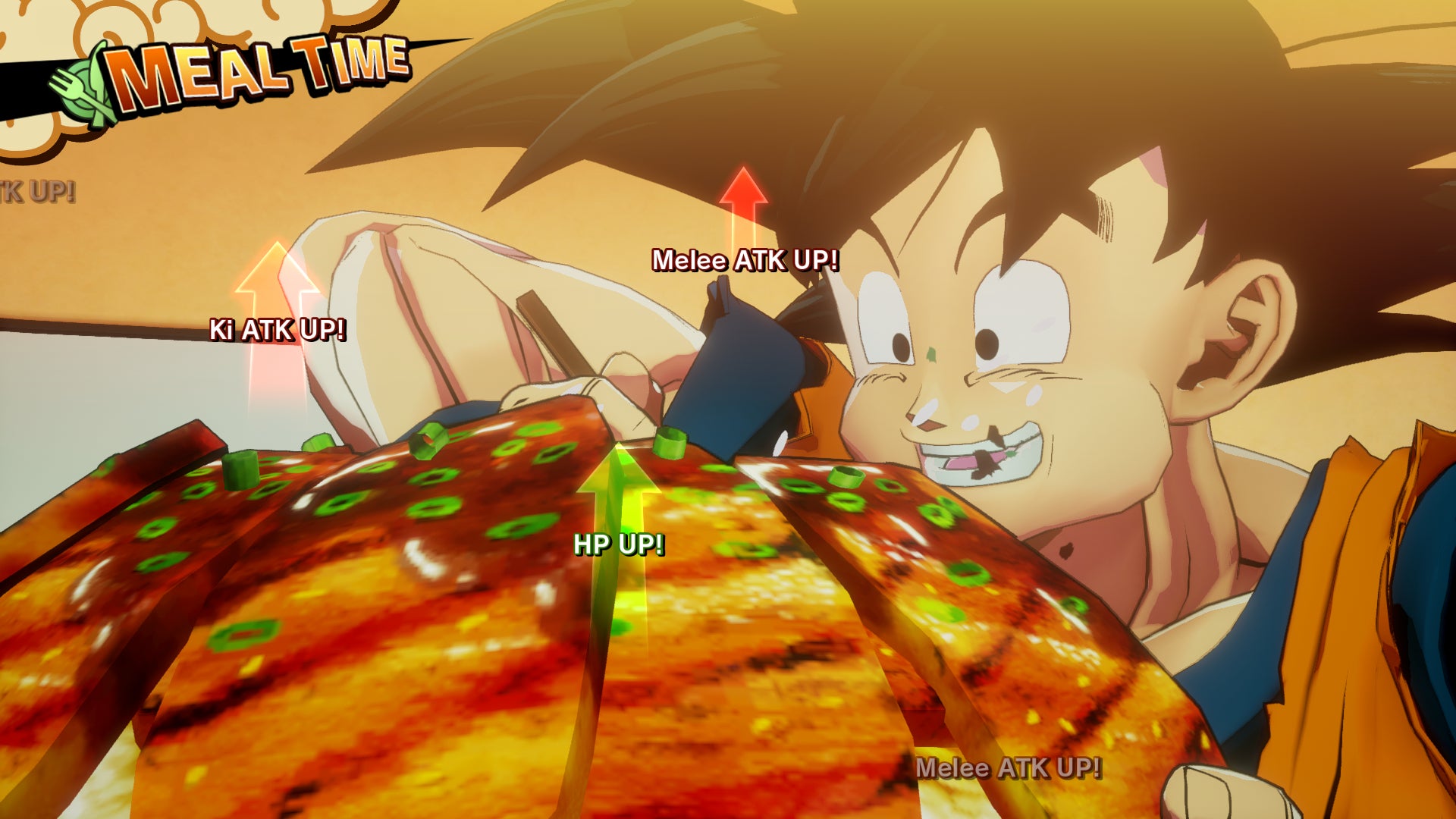 Son Goku face à son adversaire préféré : un bon repas Son Goku face à son adversaire préféré : un bon repas