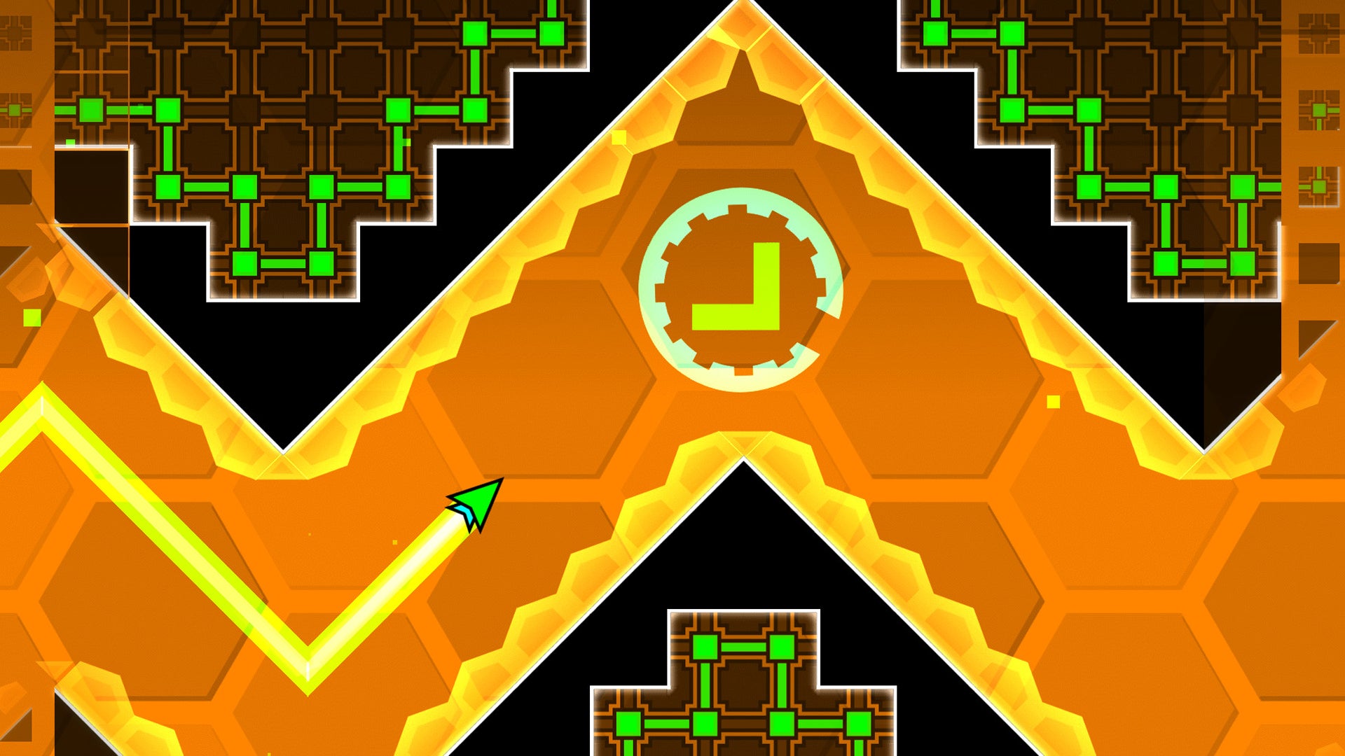 Votre cube se transforme en navette spatiale le temps d'un niveau.