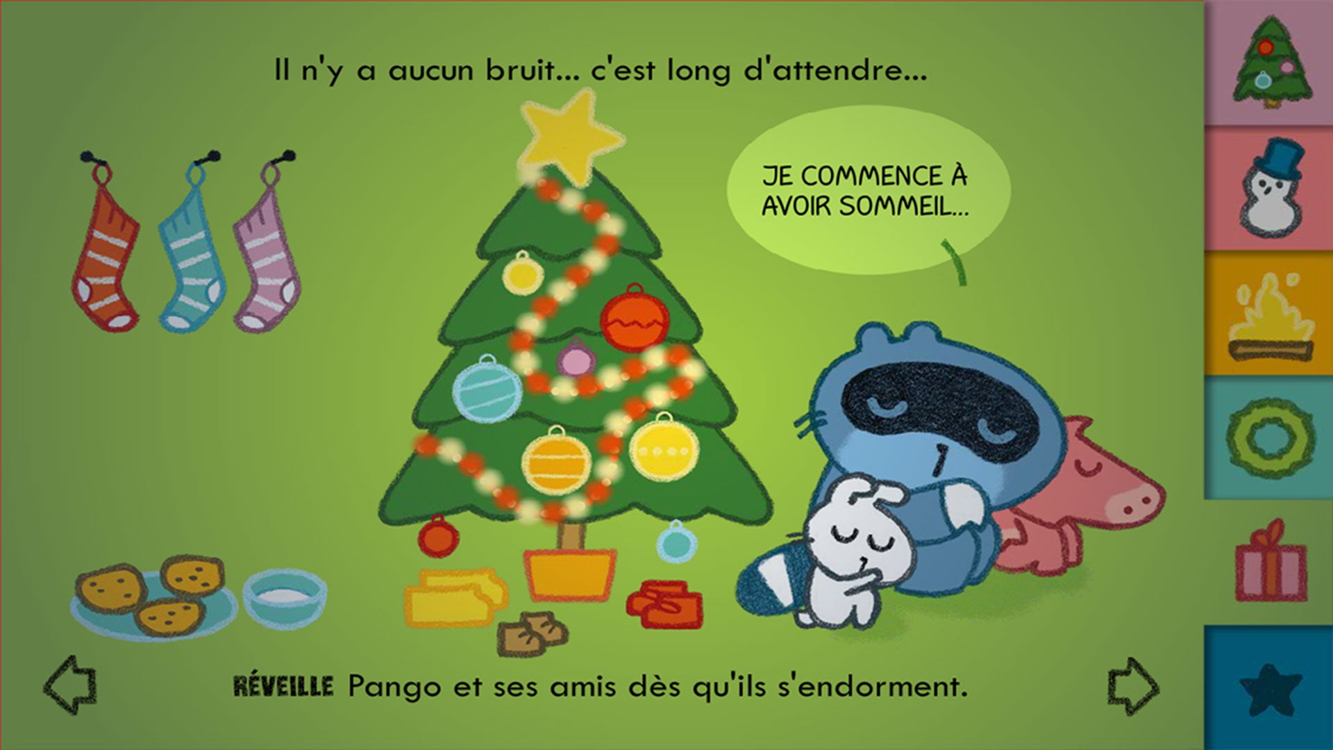 Découvrez l'adorable raton-laveur Pango dans le jeu ludique Pango Noël