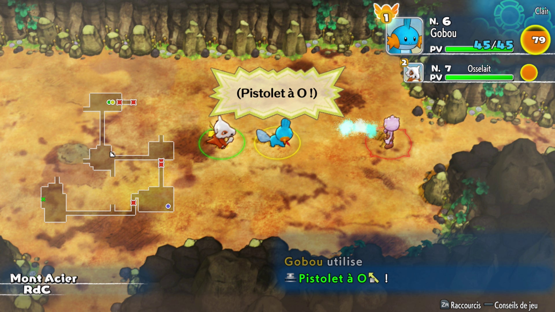 Un aperçu des donjons dans Pokémon Donjon Mystère : Équipe de Secours DX.