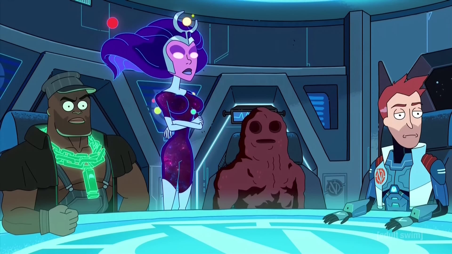Les Vindicators dans l'épisode 4 de la saison 3 de Rick et Morty Les Vindicators dans l'épisode 4 de la saison 3 de Rick et Morty