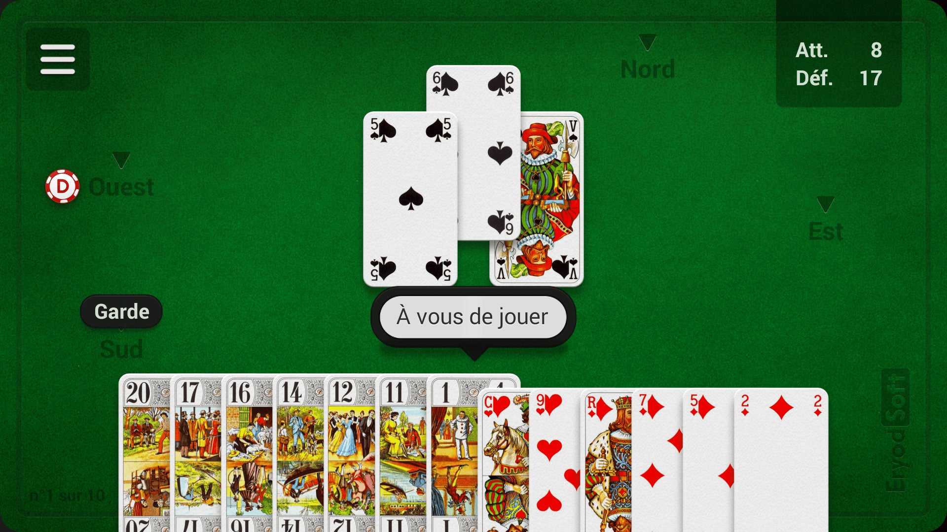 Le classique jeu du Tarot s'invite dans votre téléphone 
