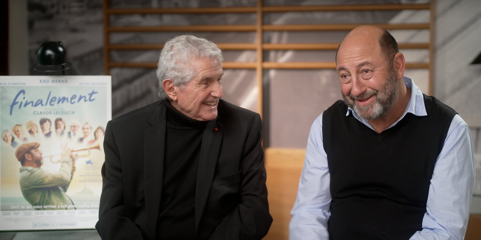 Claude Lelouch et Kad Merad ont pu nous parler de leur fortuite, mais heureuse rencontre pour "Finalement".