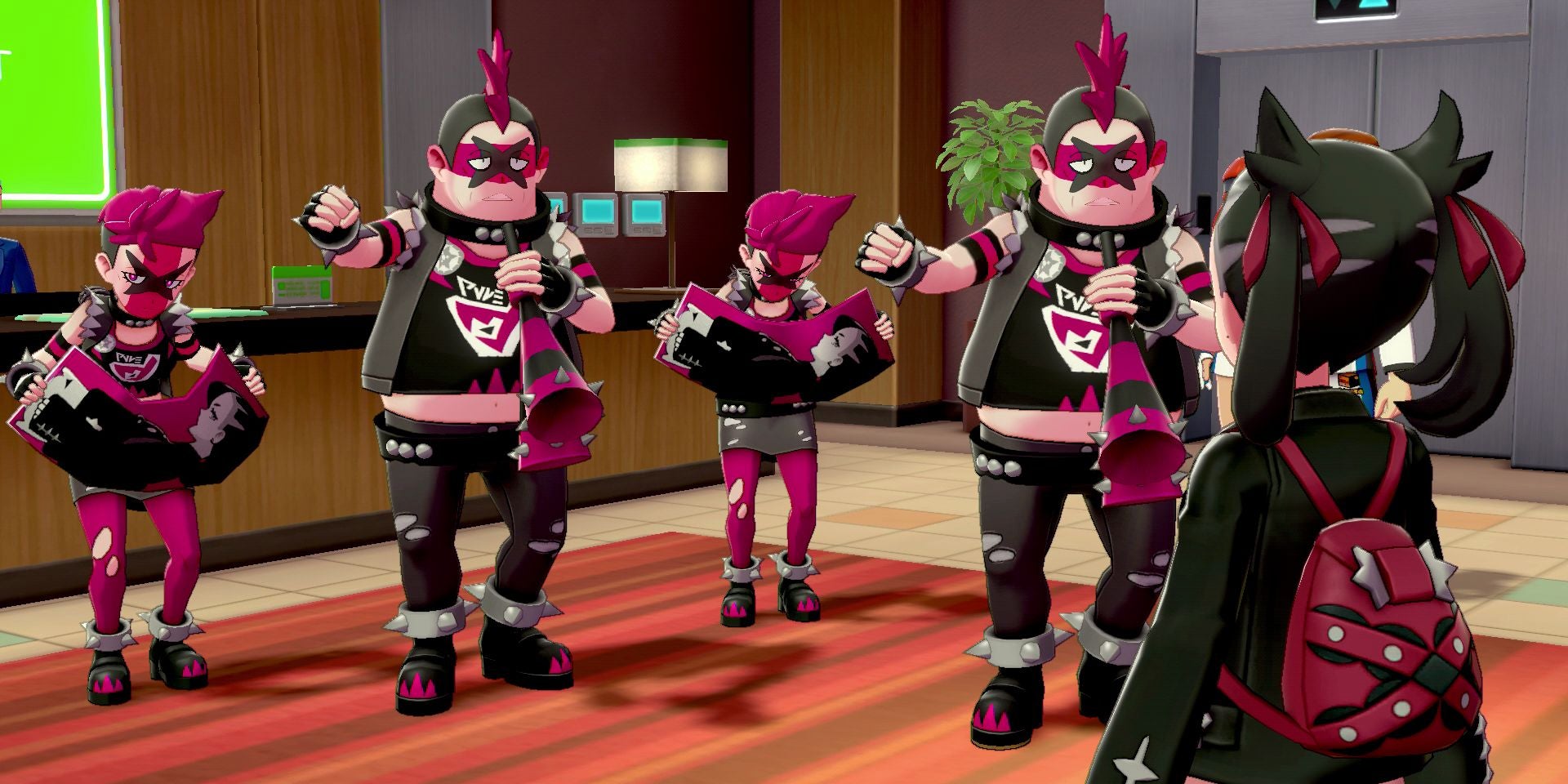 La Team Yell, les grands antagonistes de Pokémon Épée et Bouclier.