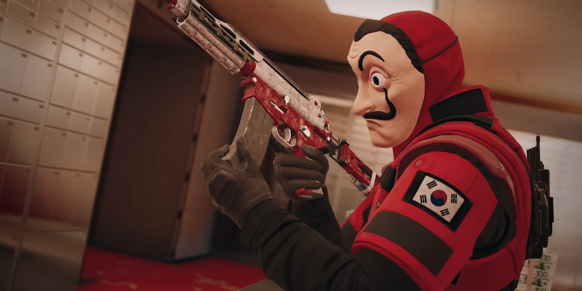 Les braqueurs de La Casa de Papel dans le jeu Tom Clancy's Rainbow Six : Siege
