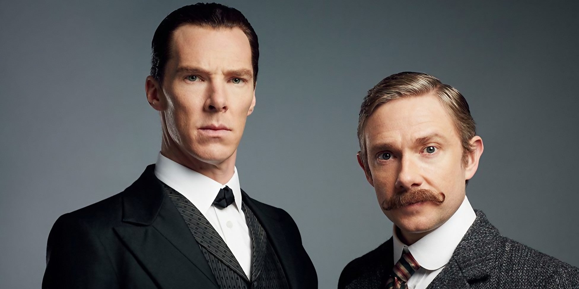 Benedict Cumberbatch et Martin Freeman dans la série "Sherlock".