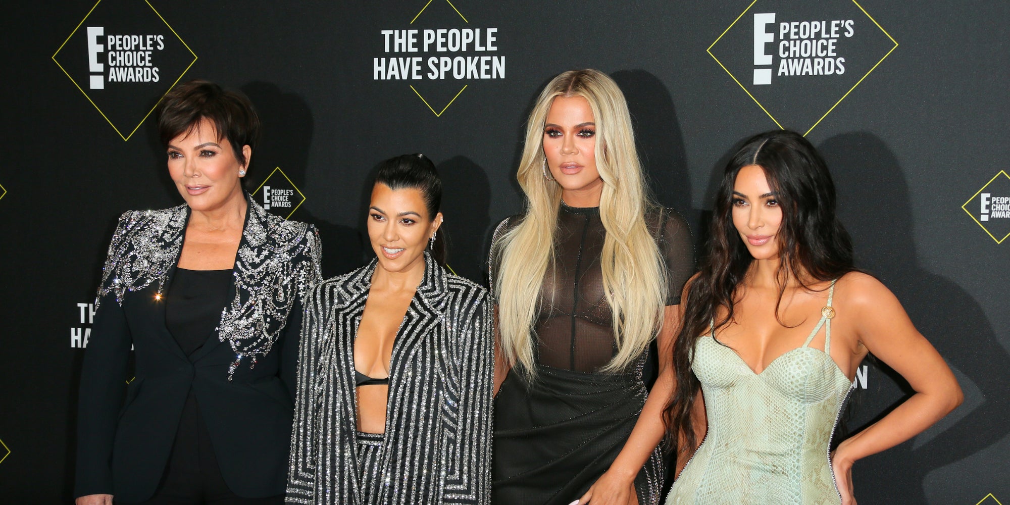 L'Incroyable Famille Kardashian, de l'émission du même nom, aux People's Choice Awards 2019, le 11 novembre 2019 à Santa Monica.