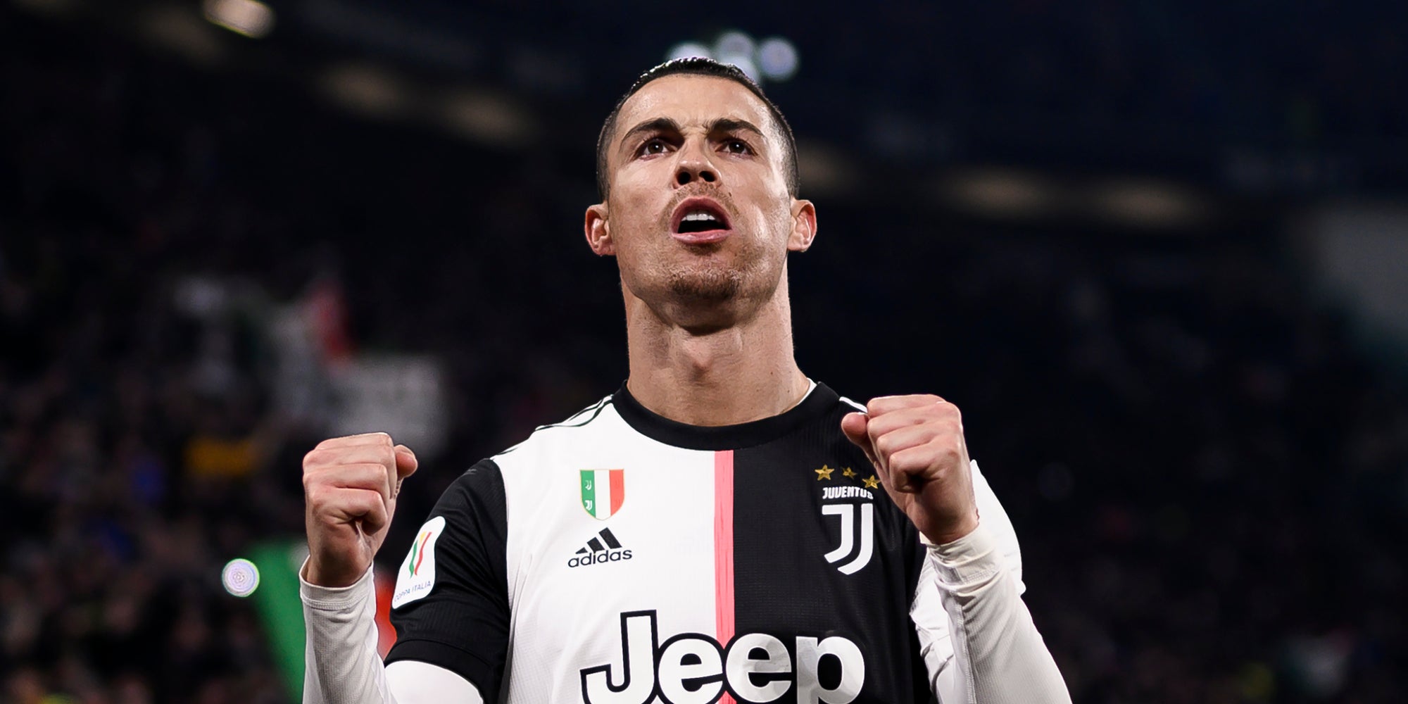 Cristiano Ronaldo lors du match face à l'AS Roma en coupe d'Italie, le 22 janvier 2020 à Turin