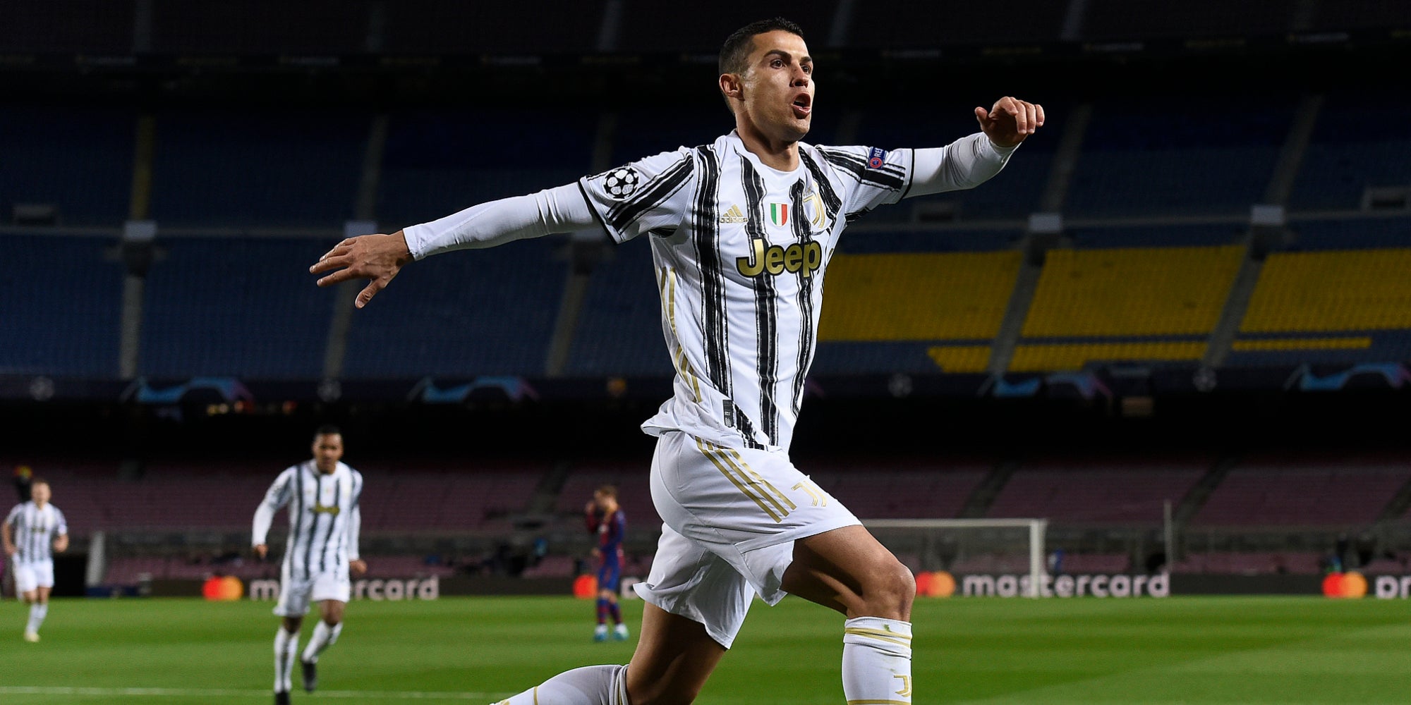 Cristiano Ronaldo lors de la victoire de la Juventus à Barcelone en Ligue des Champions, le 8 décembre 2020