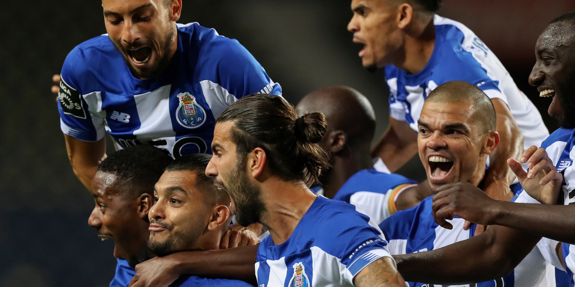 Les joueurs du FC Porto lors de la victoire contre Maritimo, le 10 juin 2020 à Porto