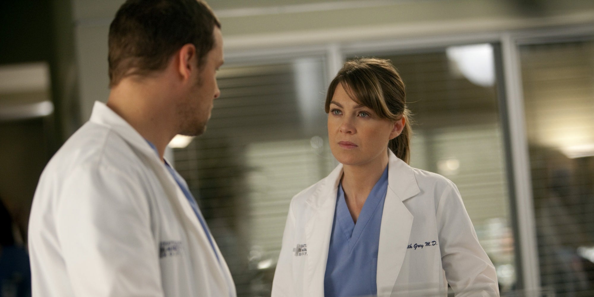 Meredith Grey et Alex Karev dans la saison 7 de Grey's Anatomy.
