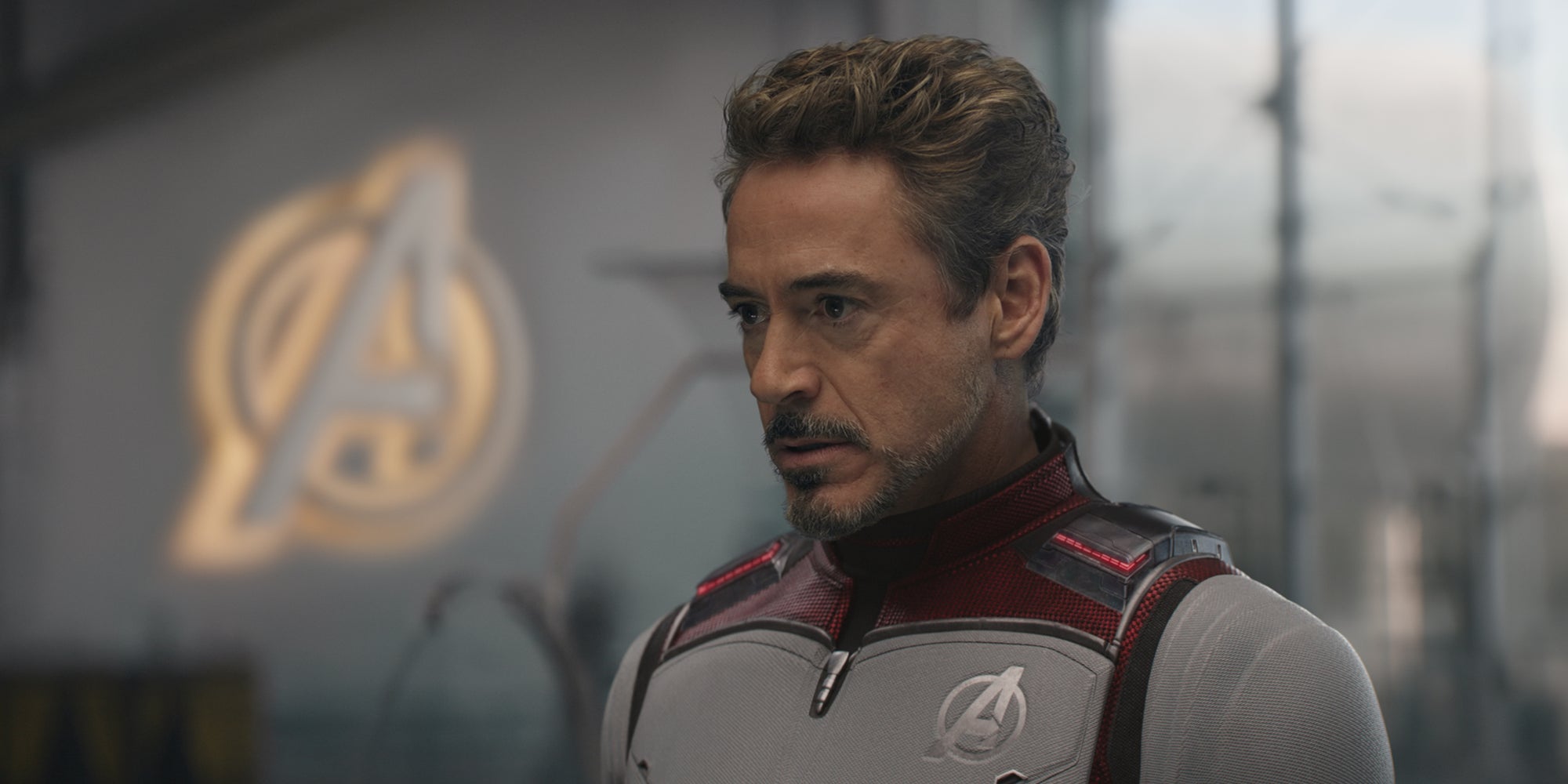 Robert Downey Jr dans le rôle de Iron Man dans Avengers : Endgame.
