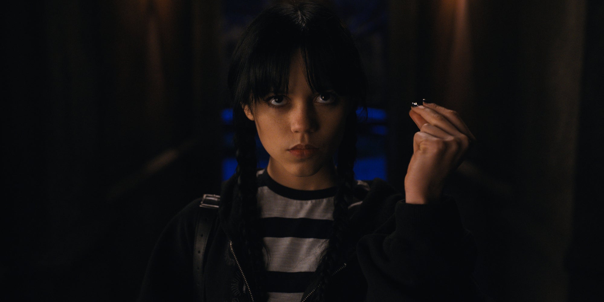 Mercredi Addams, incarnée par Jenna Ortega dans la saison 1 de "Mercredi".