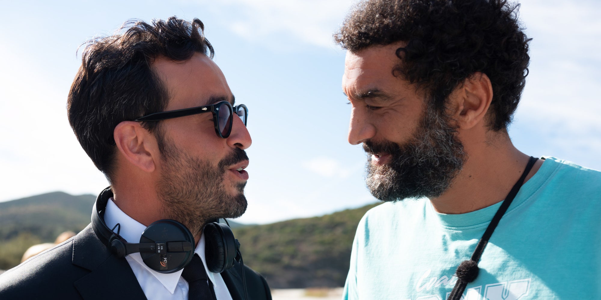 Jonathan Cohen et Ramzy sur le tournage du Flambeau : les aventuriers de Chupacabra