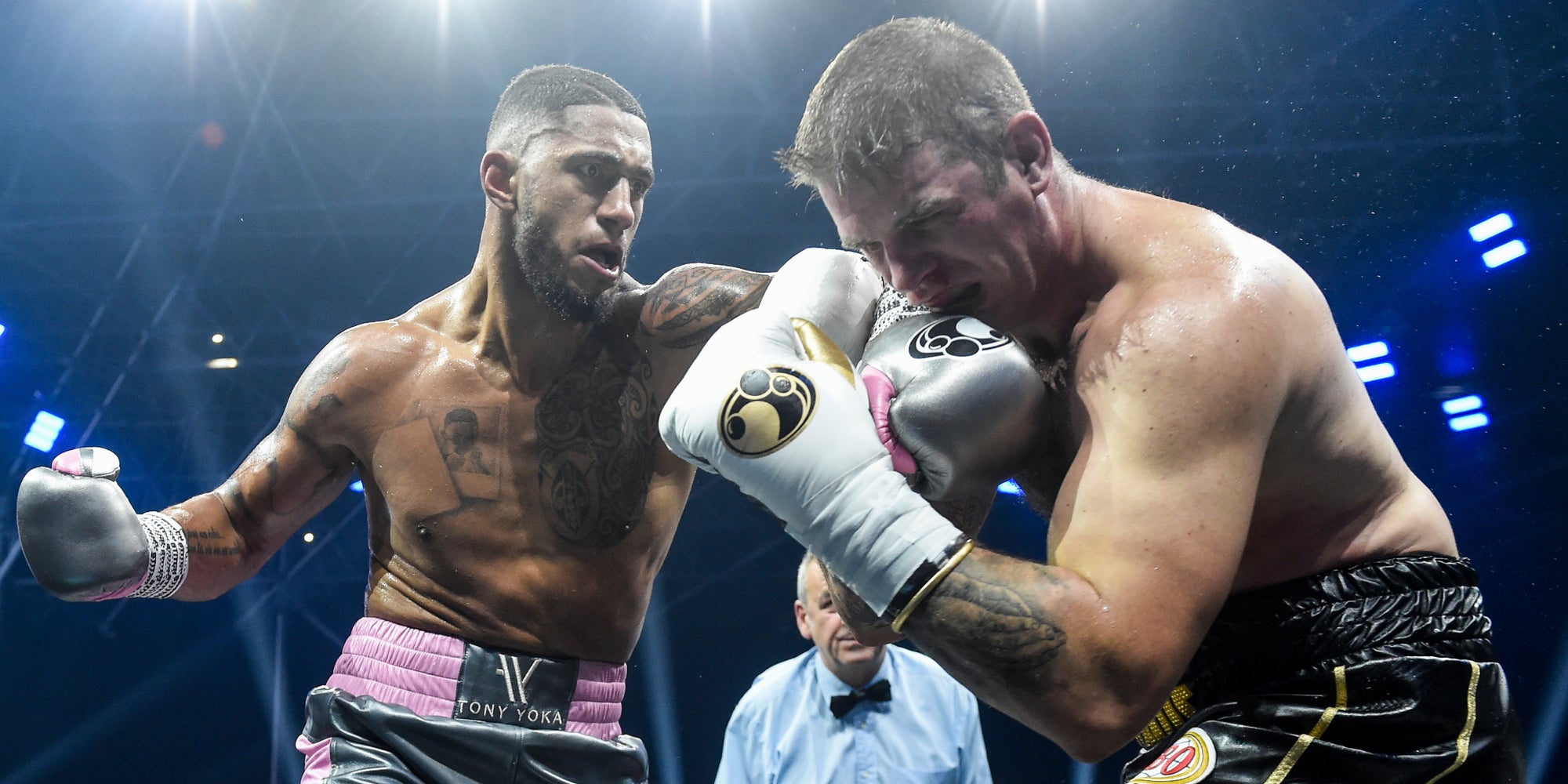 Tony Yoka a expédié Michael Wallisch au tapis en trois rounds lors de son dernier combat, à Nantes, le 28 septembre 2019.