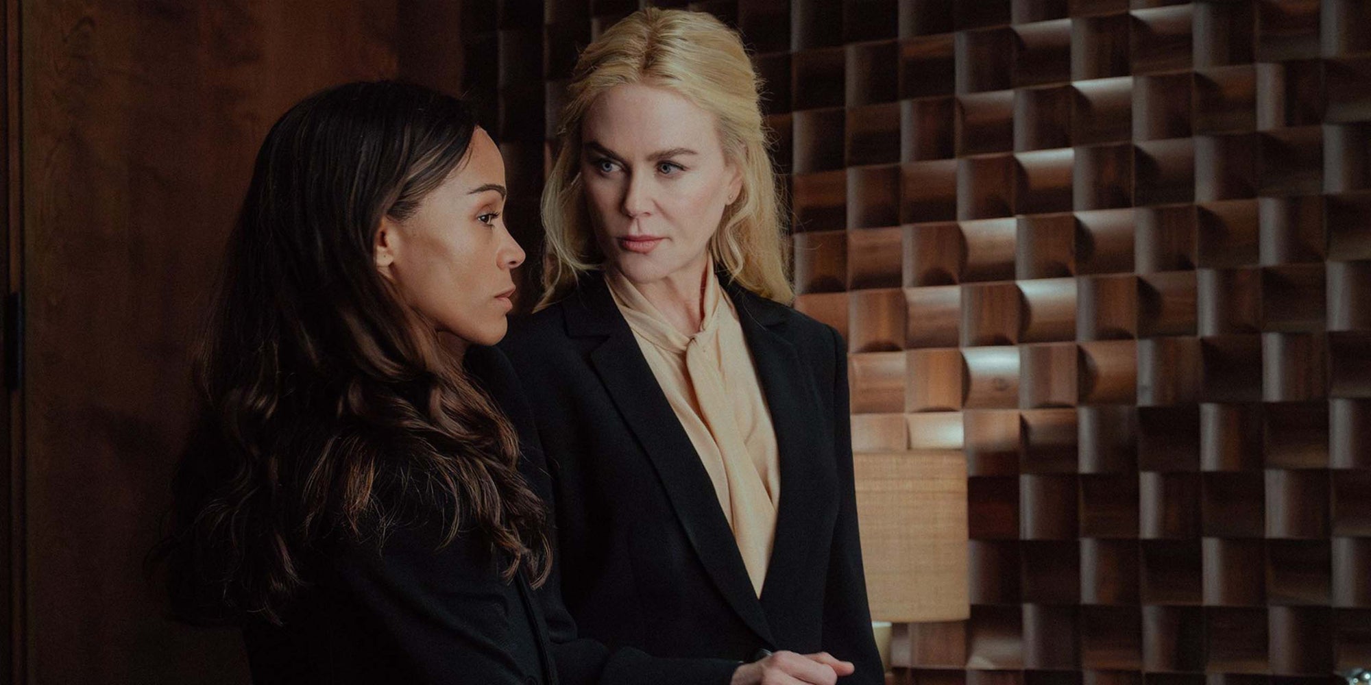 Zoe Saldaña et Nicole Kidman dans la saison 3 d’Opérations Spéciales : Lioness.
