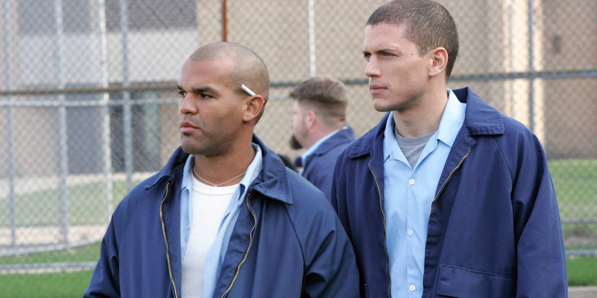 Michael Scofield (Wentworth Miller) et Fernando Sucre (Amaury Nolasco) dans la série ''Prison Break''.