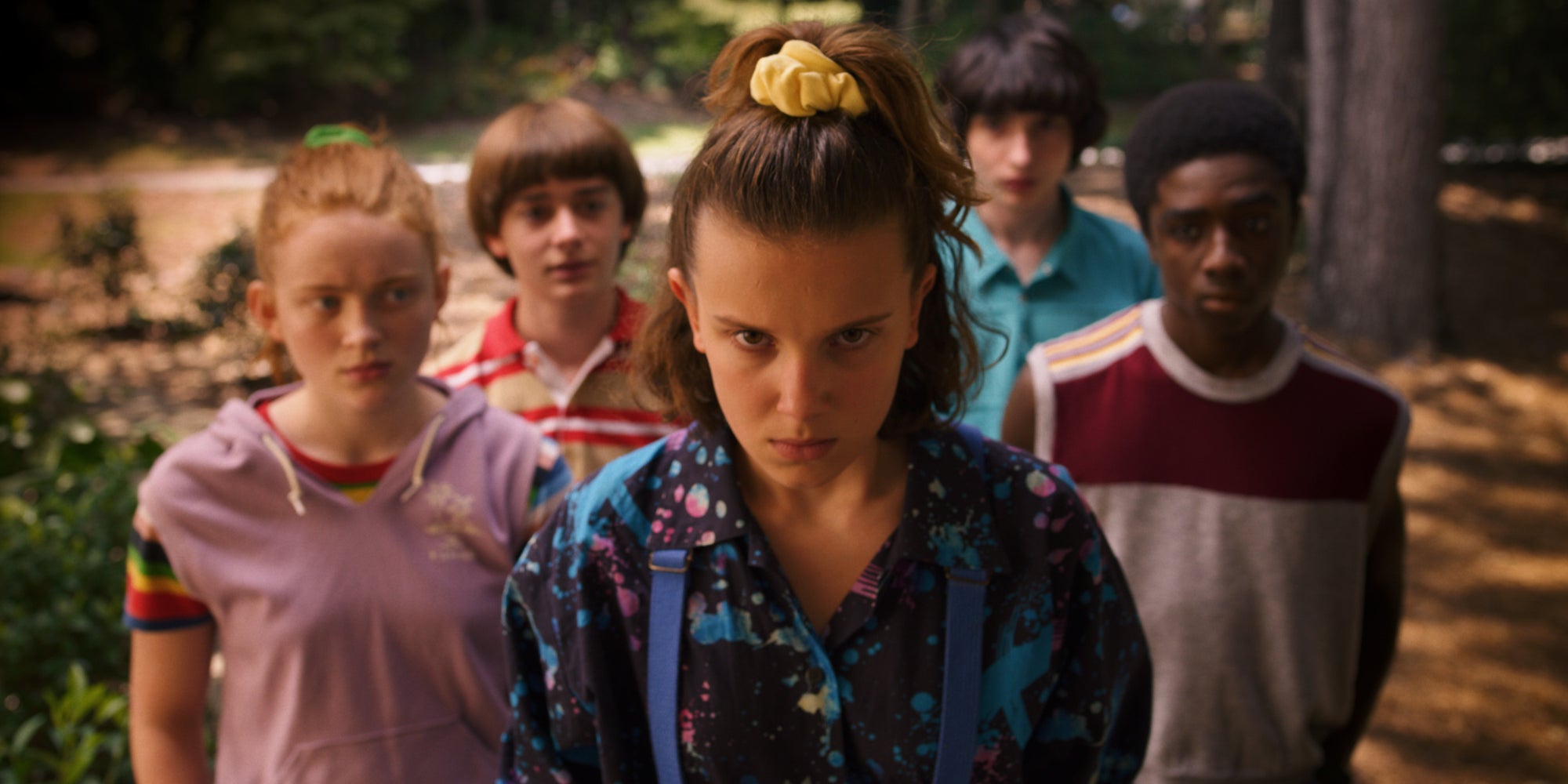 Eleven, Max, Will, Mike et Lucas dans la saison 3 de Stranger Things.