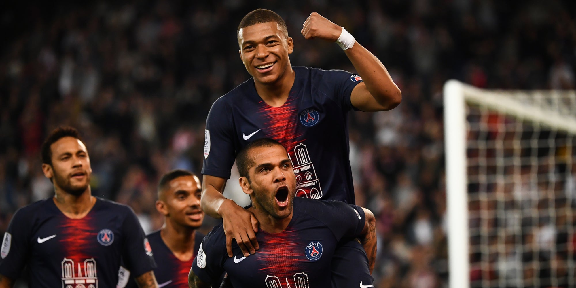 Kylian Mbappé, lors d'un match avec le PSG en Ligue 1, le 21 avril 2019.