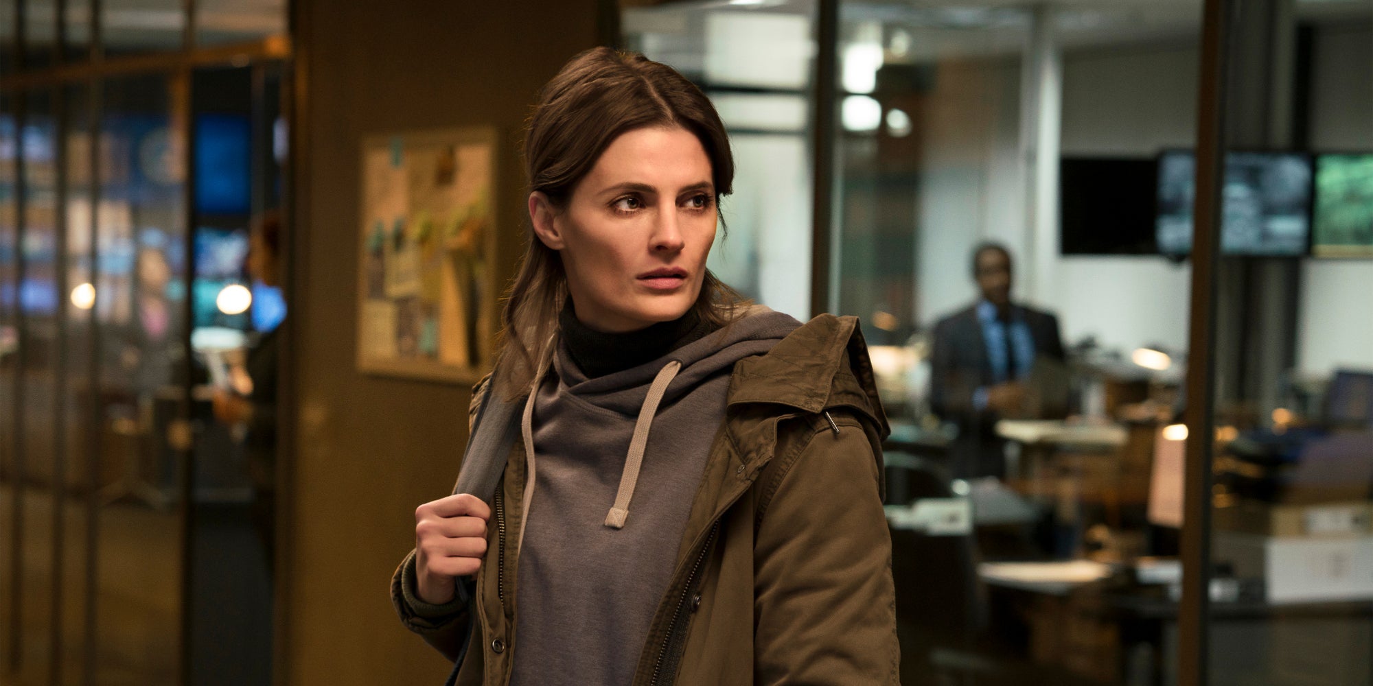 L’actrice Stana Katic, star de la série Absentia, dans le rôle d’Emily Byrne.