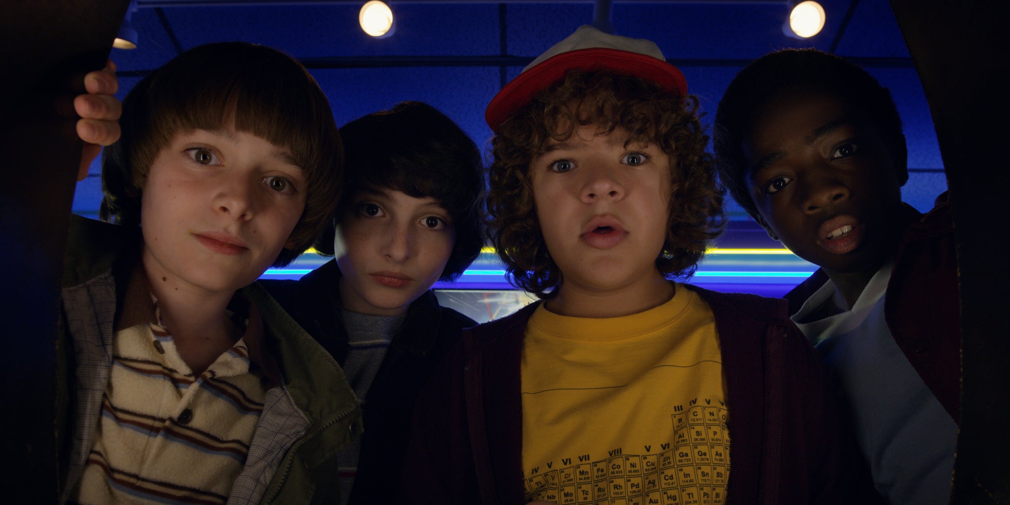 Mike, Justin, Lucas et Will, les héros de la série Netflix Stranger Things.