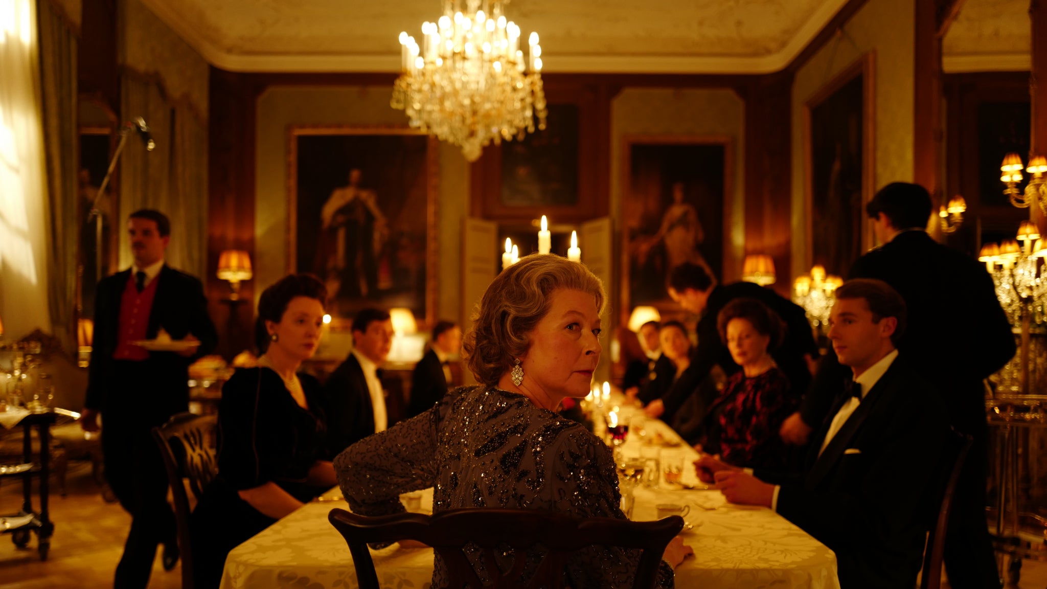 Repas de famille royale dans le film Spencer, le 17 janvier sur Amazon Prime Video