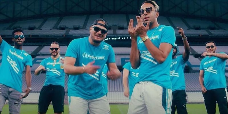 Les rappeurs marseillais au stade Vélodrome dans le clip de Bande Organisé, 123 millions de vues sur YouTube