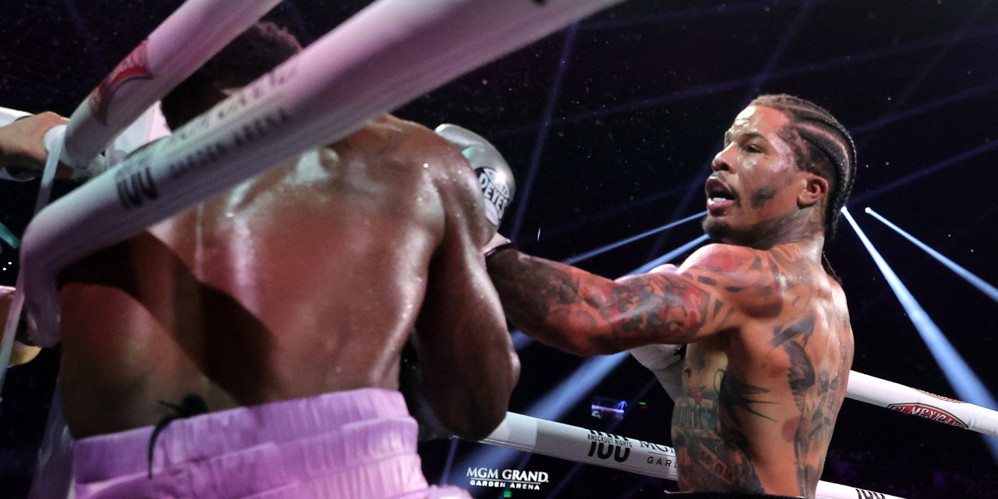 Gervonta Davis lors de son combat face à Frank Martin, le 15 juin 2024 au MGM Grand (Las Vegas).