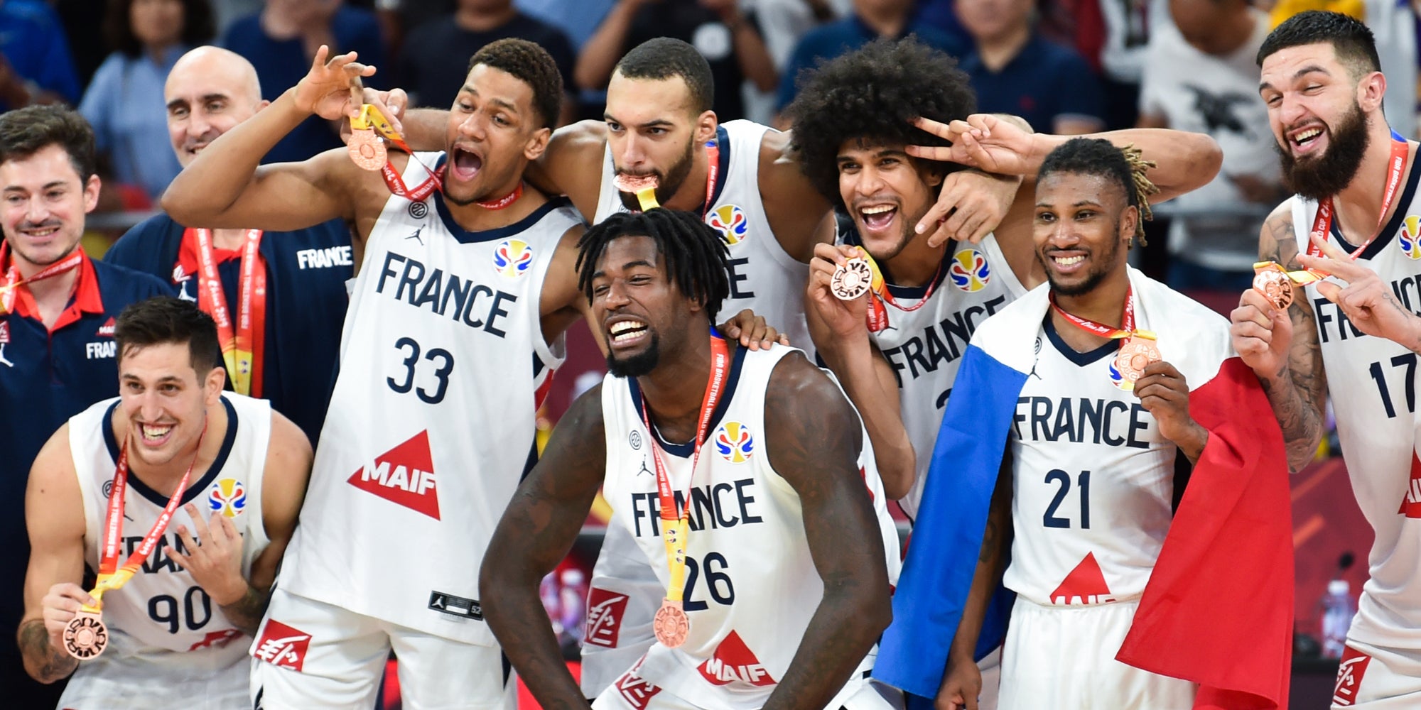 Les joueurs tricolores ont décroché leur deuxième médaille de bronze ce dimanche 15 septembre 2019, à Beijing.