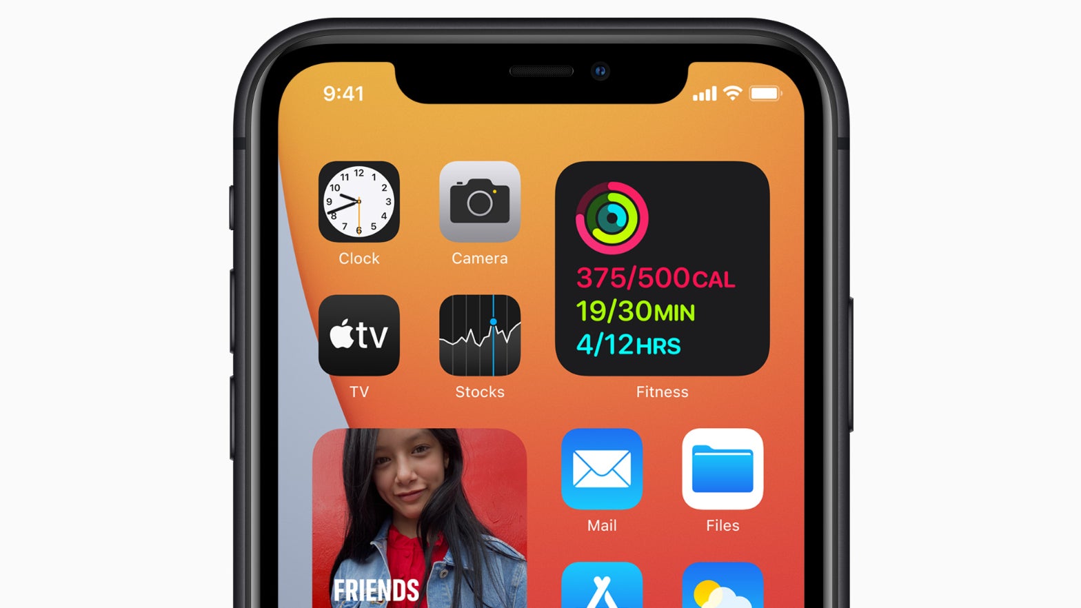 Exemples de widgets permettant de mettre en avant certaines applications et fonctionnalités sur l'iPhone. Exemples de widgets permettant de mettre en avant certaines applications et fonctionnalités sur l'iPhone.