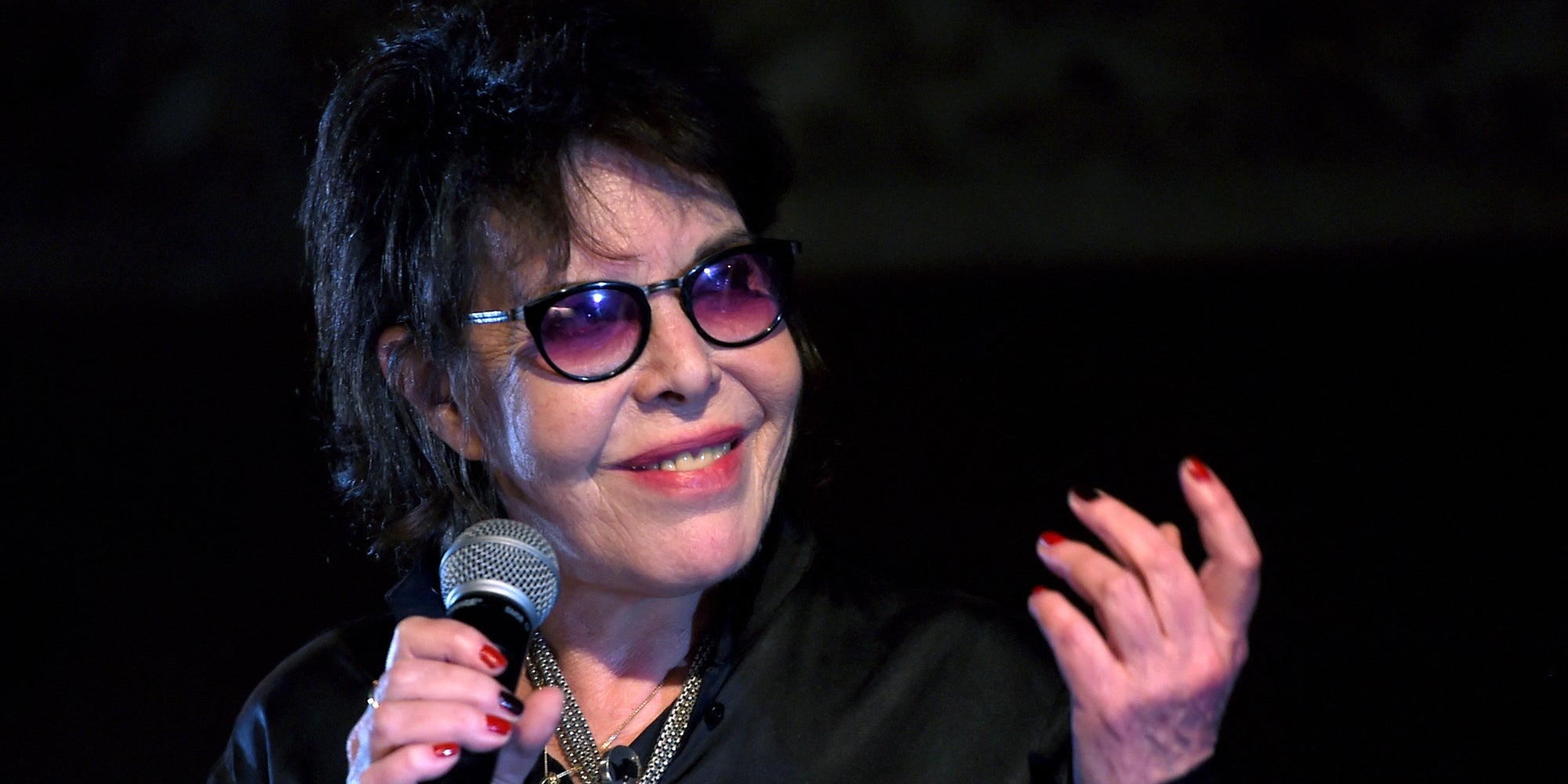 La chanteuse et actrice Dani, sur la scène de la 42e édition des Printemps de Bourges, le 26 avril 2018.