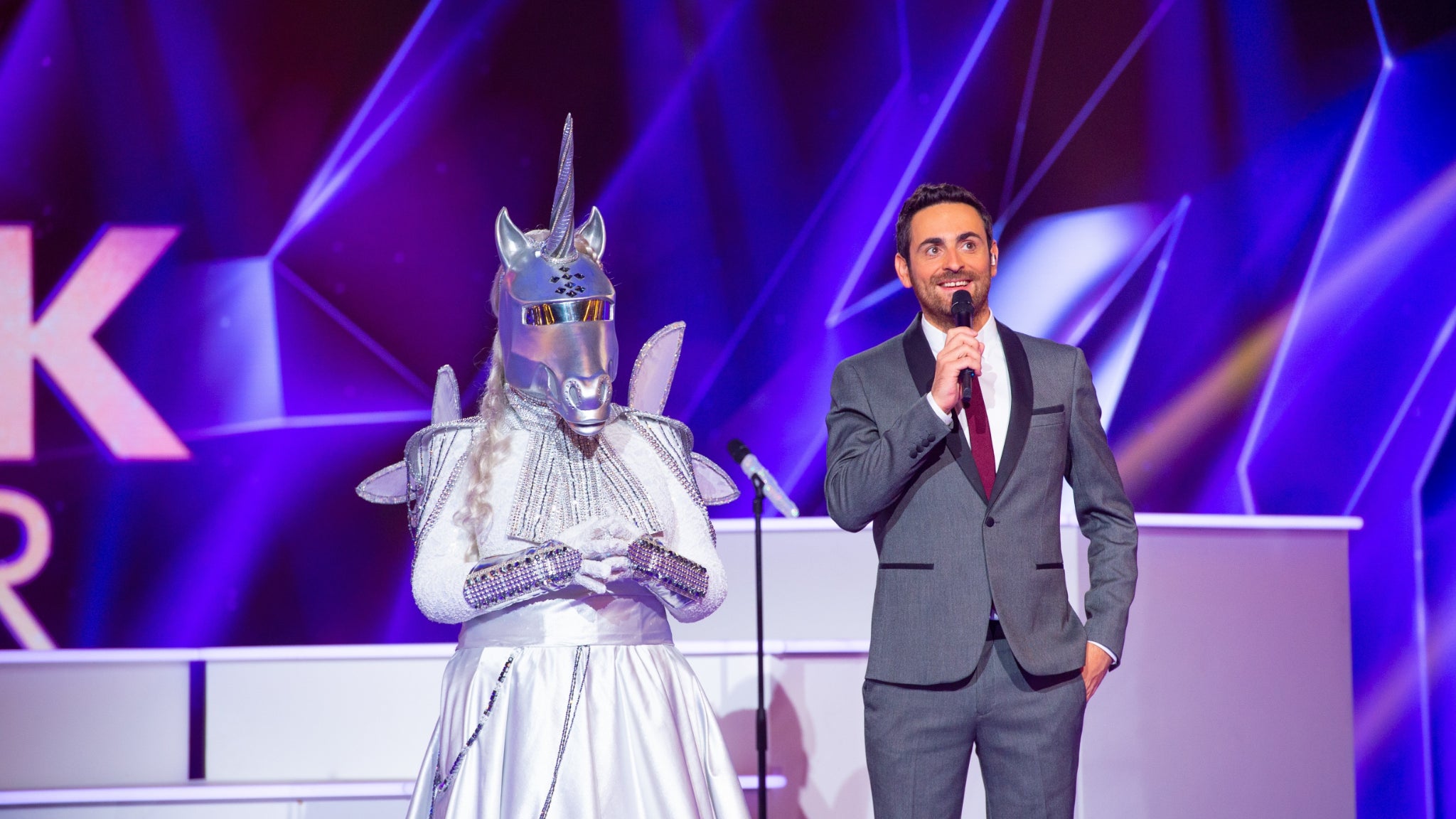 La licorne dans Mask Singer sur TF1.