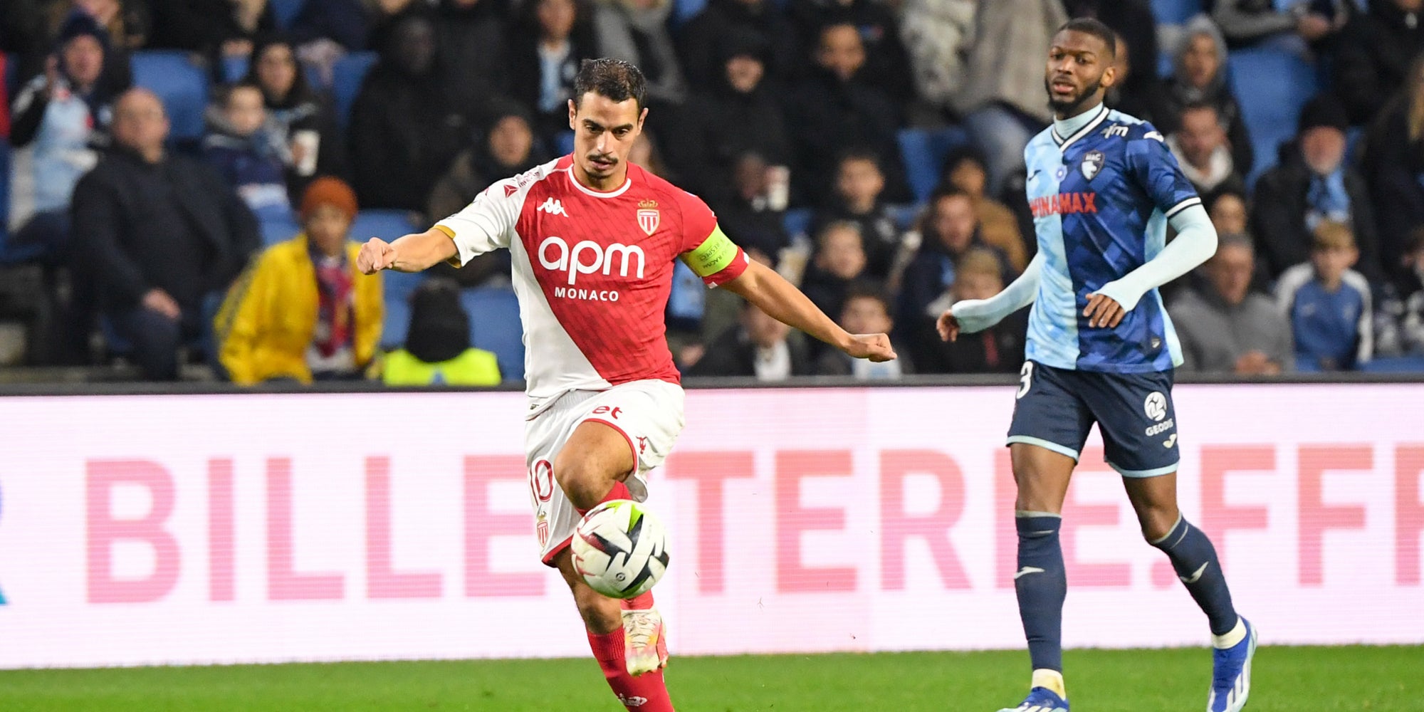 Le capitaine monégasque Wissam Ben Yedder lors de la rencontre face au Havre, le 11 novembre dernier au Stade Océane (Le Havre).