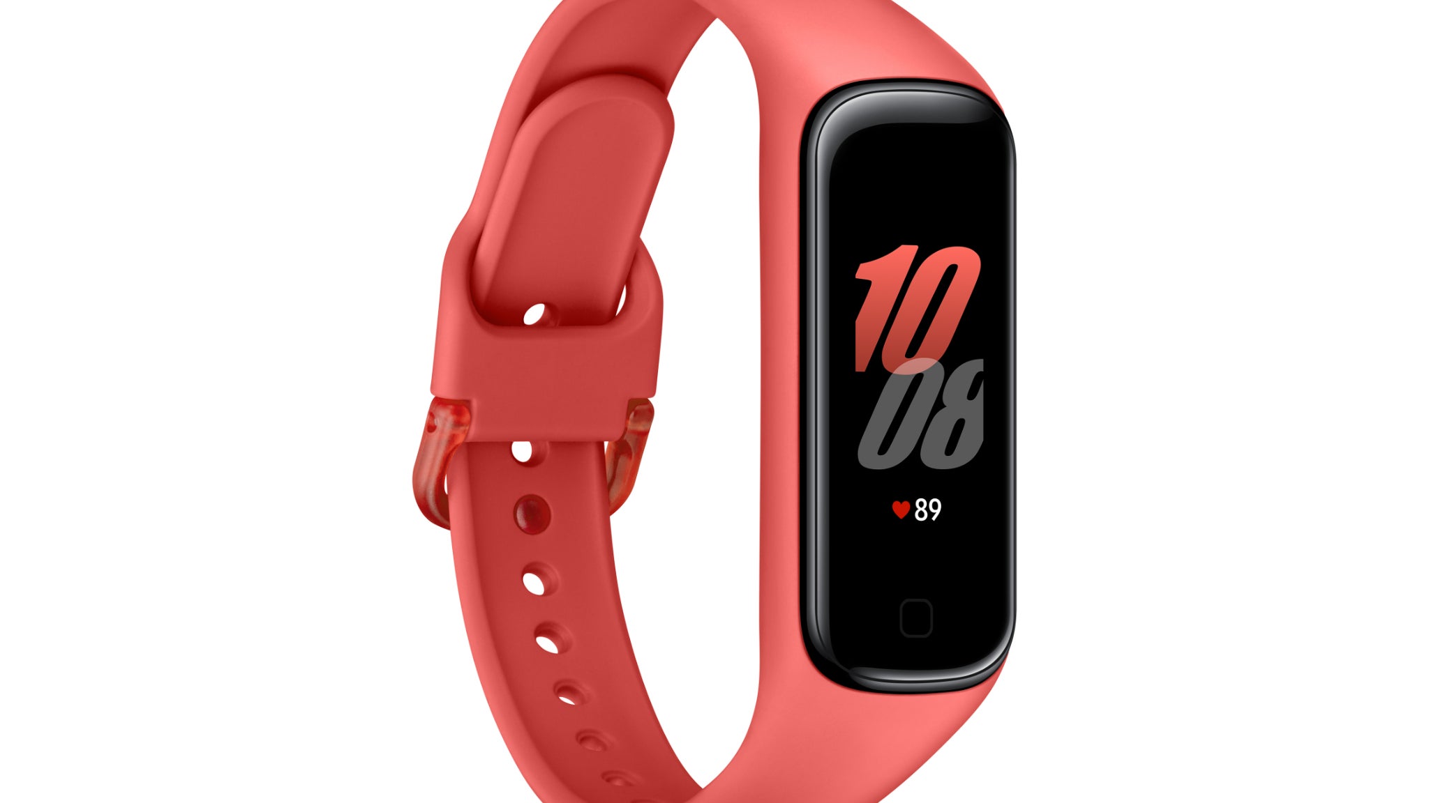 Tout en finesse, la Galaxy Fit2 affiche un design adapté à l'activité physique.