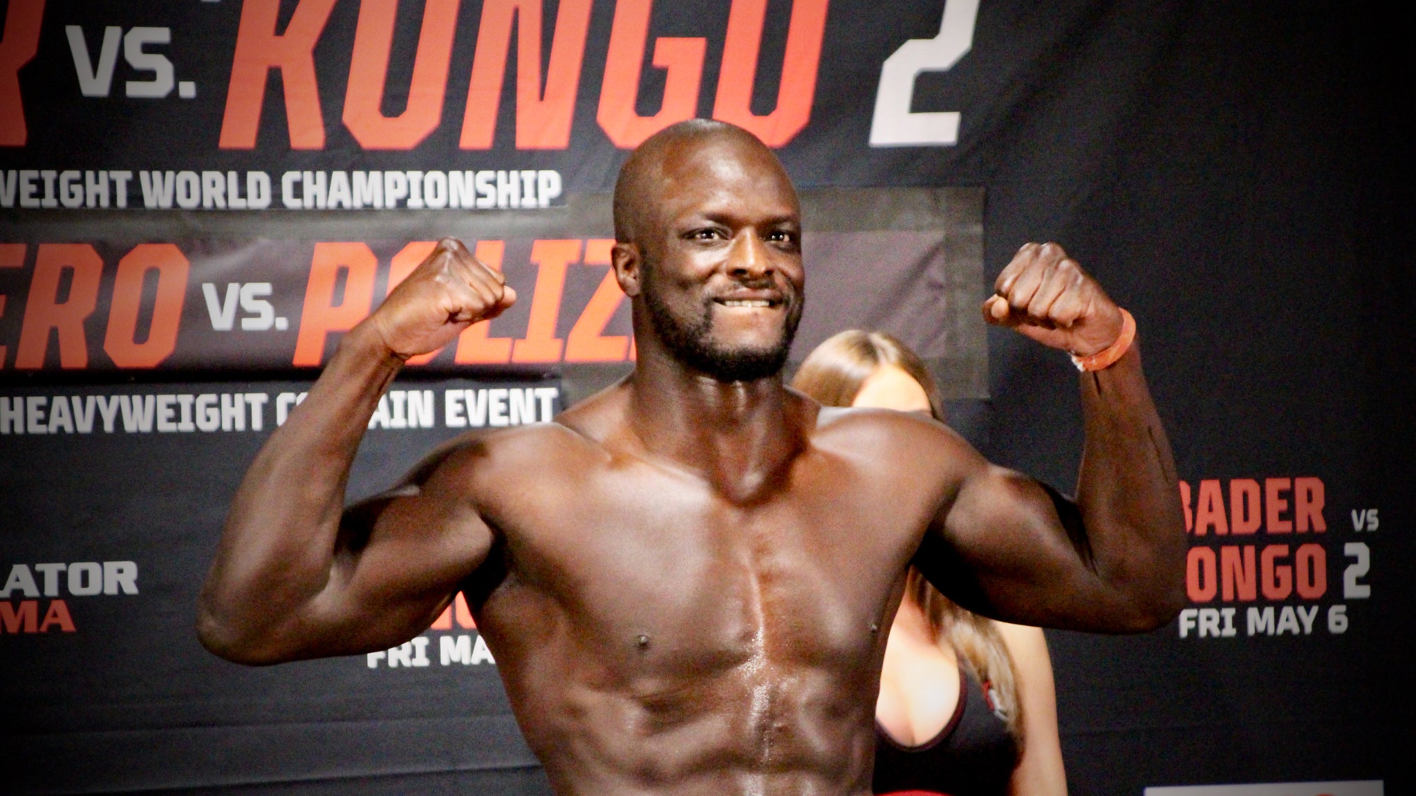 Le Français Gregory Babene (poids moyen).