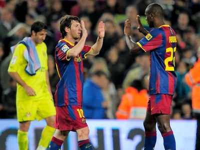 Messi descend Abidal, drôle d'ambiance au Barça