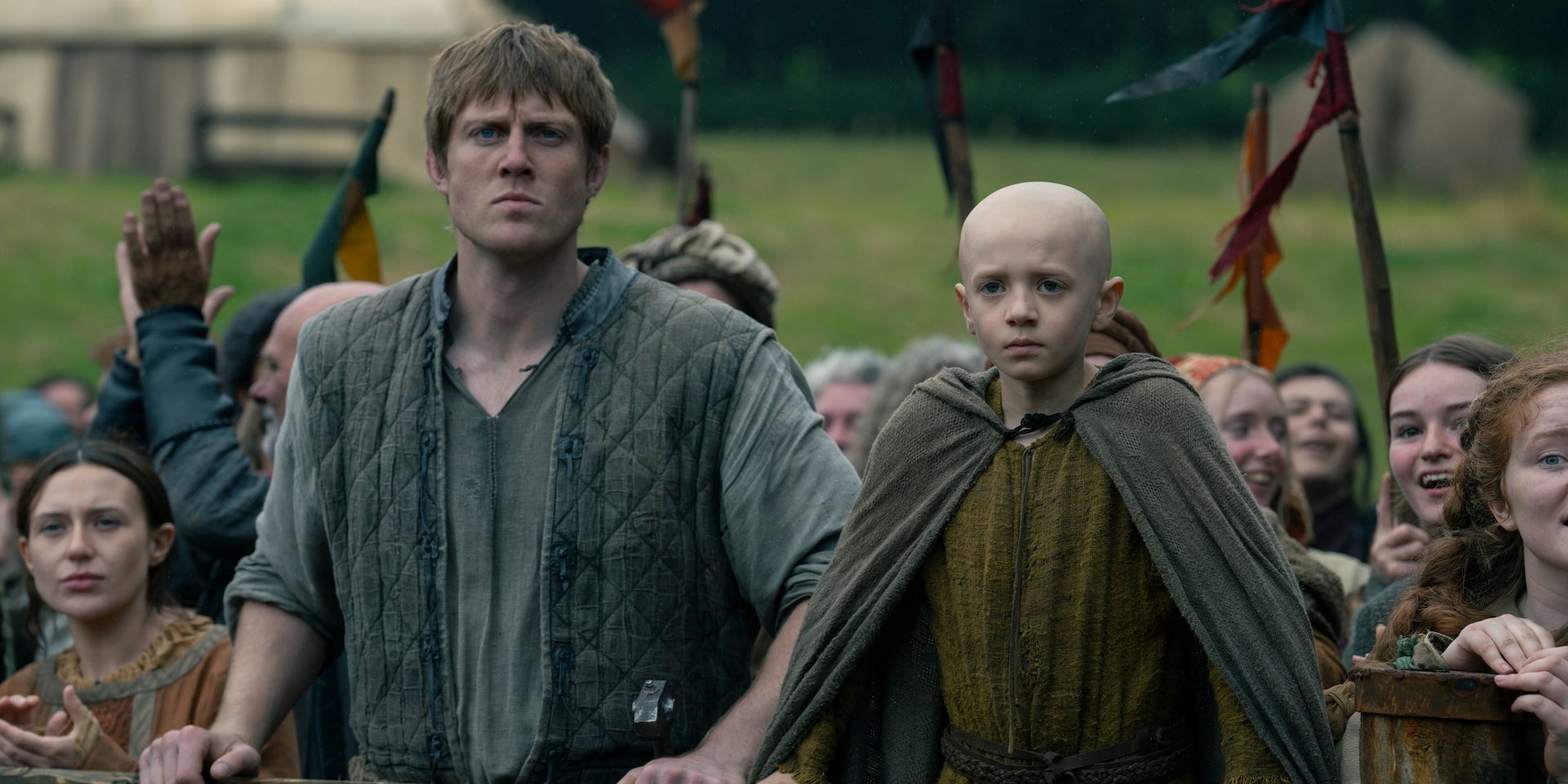 Peter Claffey et Dexter Sol Ansell dans "A Knight of the Seven Kingdoms".