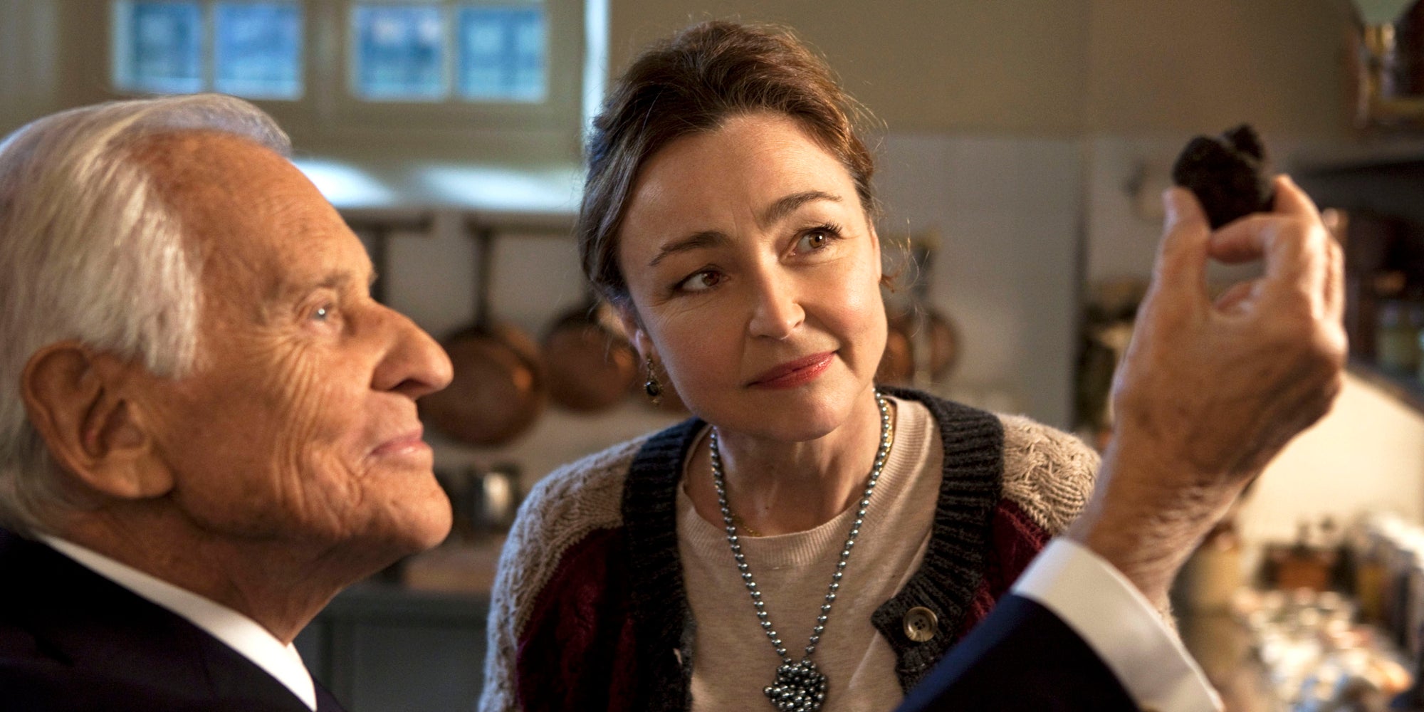 Catherine Frot face à Jean d'Ormesson dans "Les Saveurs du Palais".